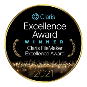 Claris FileMaker Development Excellence Award Winner