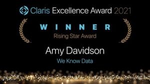 Amy Davidson Rising Star Award Claris Excellence Awards
